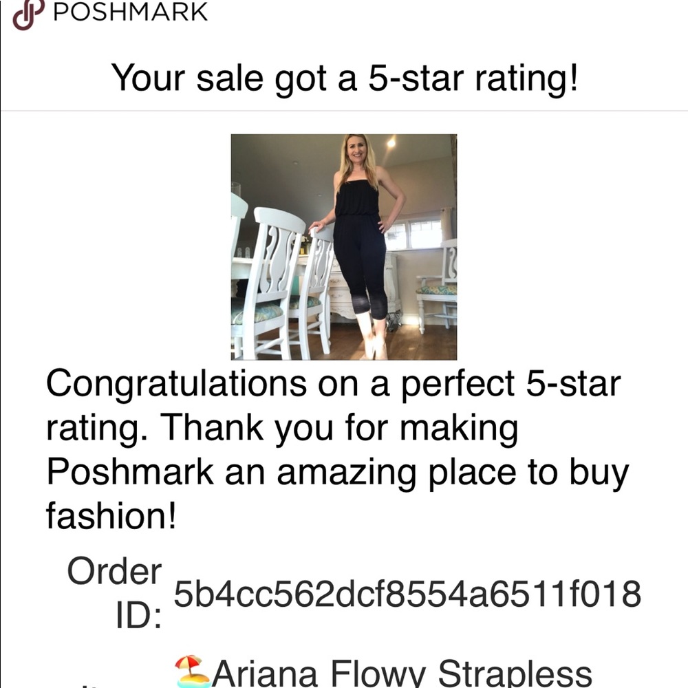 Classic Flowy Strapless Romper 1 Left - Picture 6 of 6